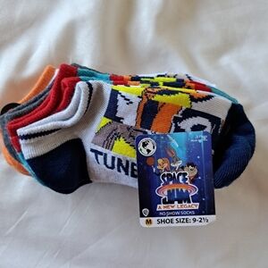Space Jam 6 pairs of socks 2 sizes NWT